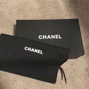 Chanel shoebox and dust bag